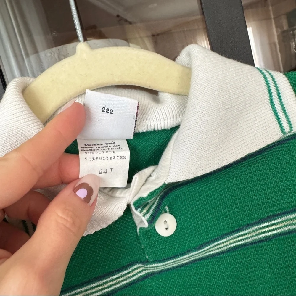 Vintage 1970s Billy the kid set polo shirt toddler boy trouser pants striped